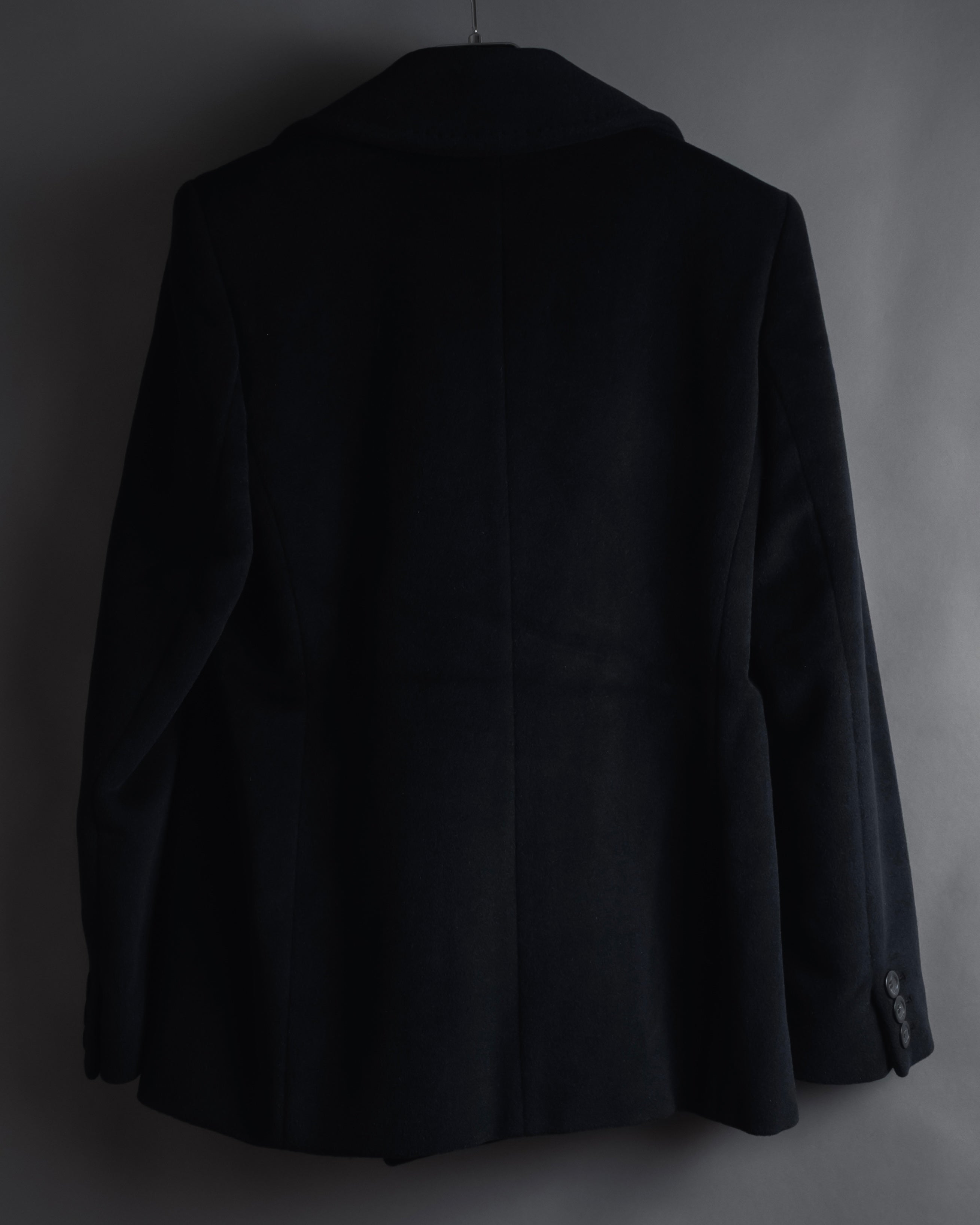 Abrigo doble botonadura estilo pea coat de los años 90-00 de "Max Mara"