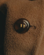 "VALENTINO MISS V" 80's-90's Camel hair single-breasted coat