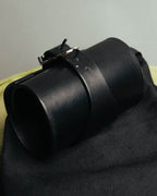 "DIOR HOMME" 00's-10's Black leather wrist cuff