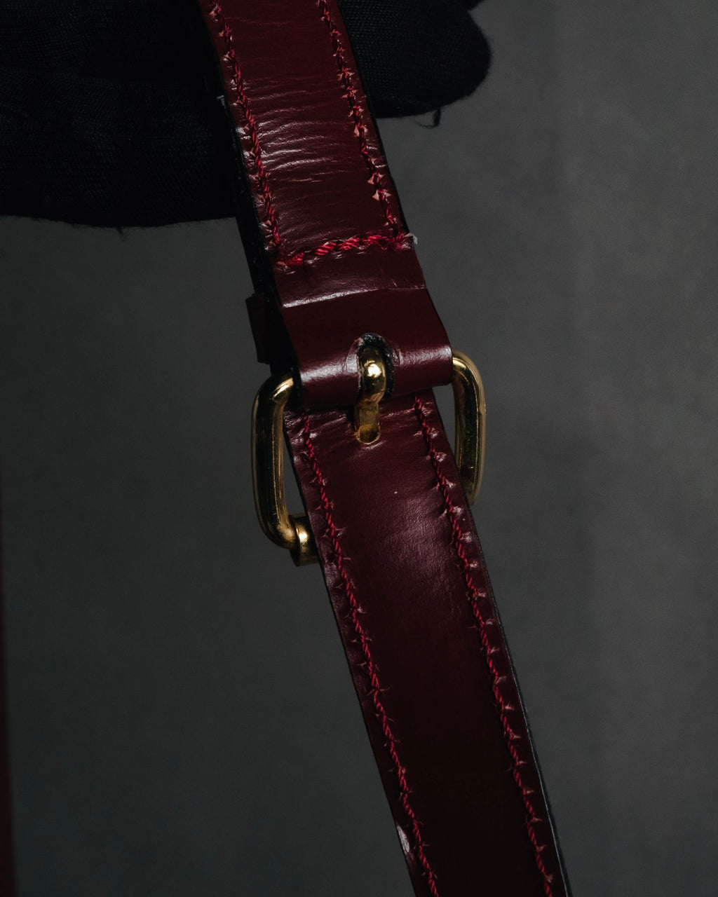 "CELINE" 2019-22 Heritage turn-lock box calf shoulder bag