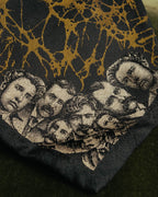 "Jean Paul Gaultier" 90's-00's Portrait jacquard silk necktie