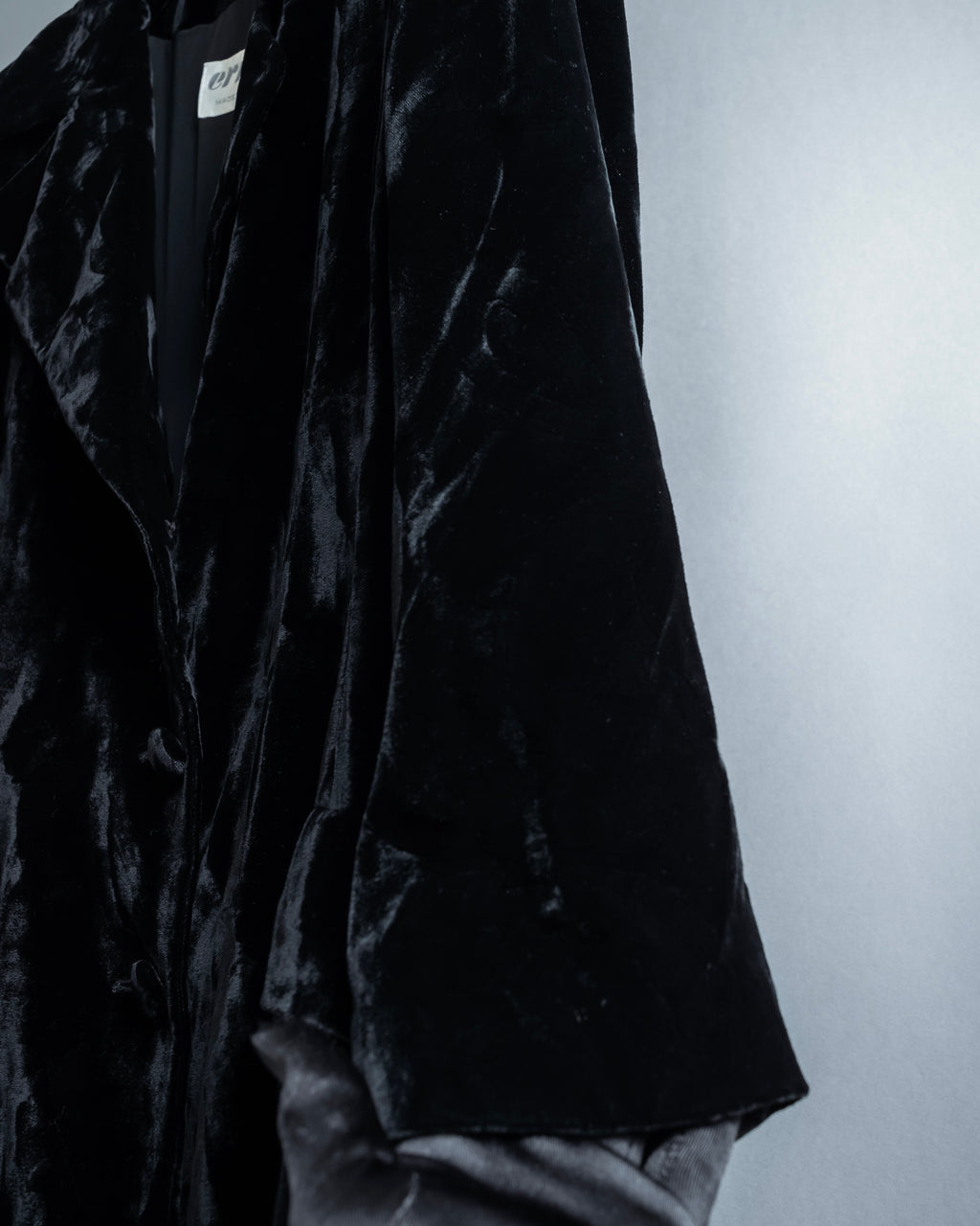 "ERREUNO" Relaxed tailored velour jacket