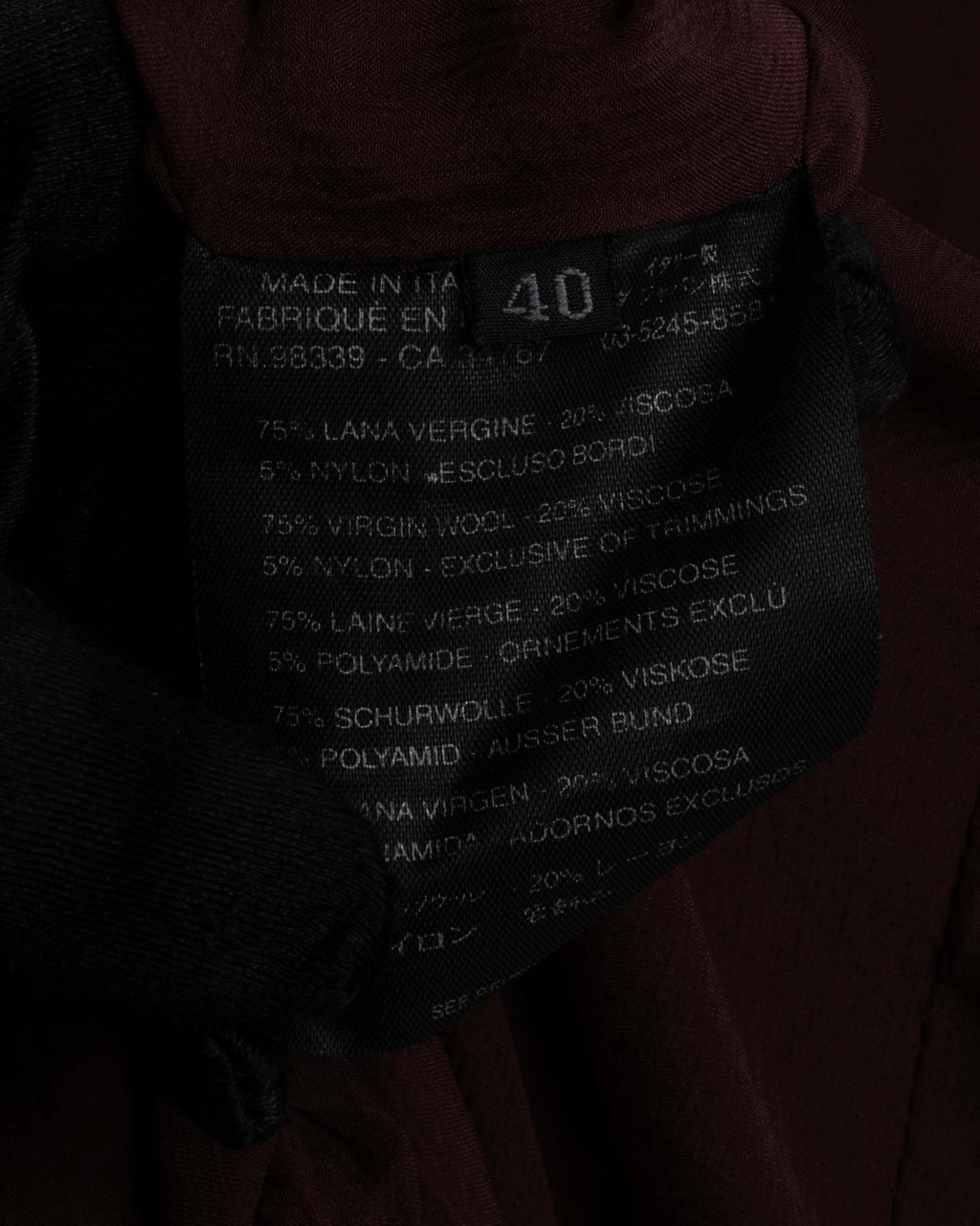 "PRADA" Piping design brushed skirt type set up