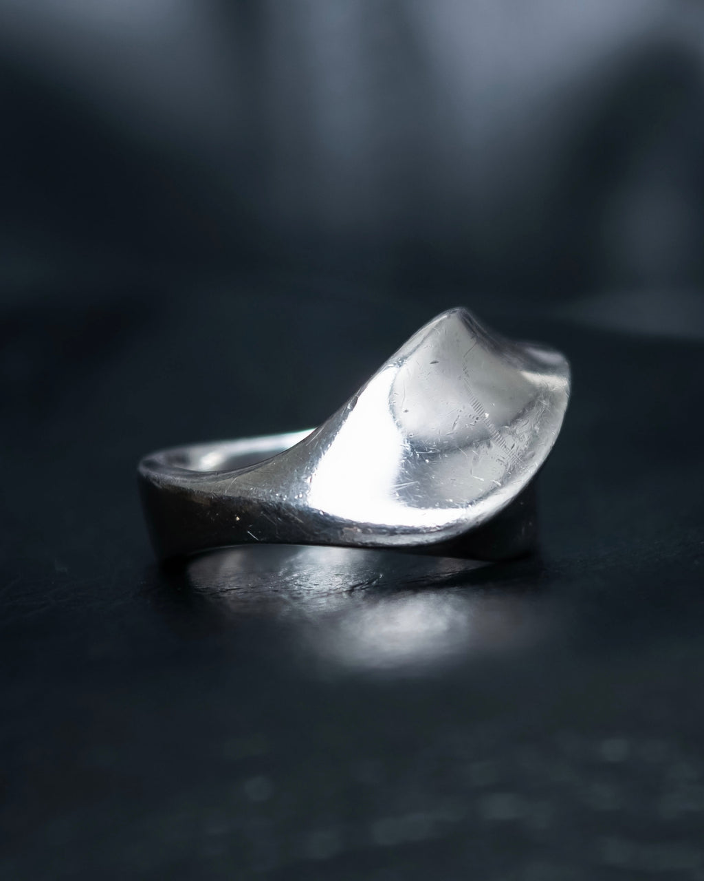 “Georg Jensen” Twisted shape silver ring