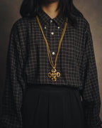 -SPECIAL- “Lucien Piccard” 70’s-80’s Gold tone cross pendant necklace