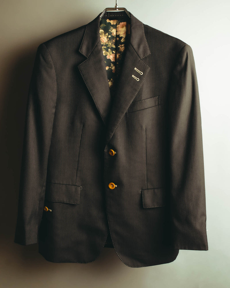 "Paul Smith Collection" 00's-10's Individual order pinstripe tailored jacket