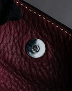 "SEQUOIA" Bordeaux color suede one-handle bag
