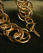 “LOEWE” 90’s-00’s gold ring chain bracelet