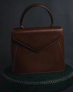 "Salvatore Ferragamo" 90’s structured top-handle leather bag