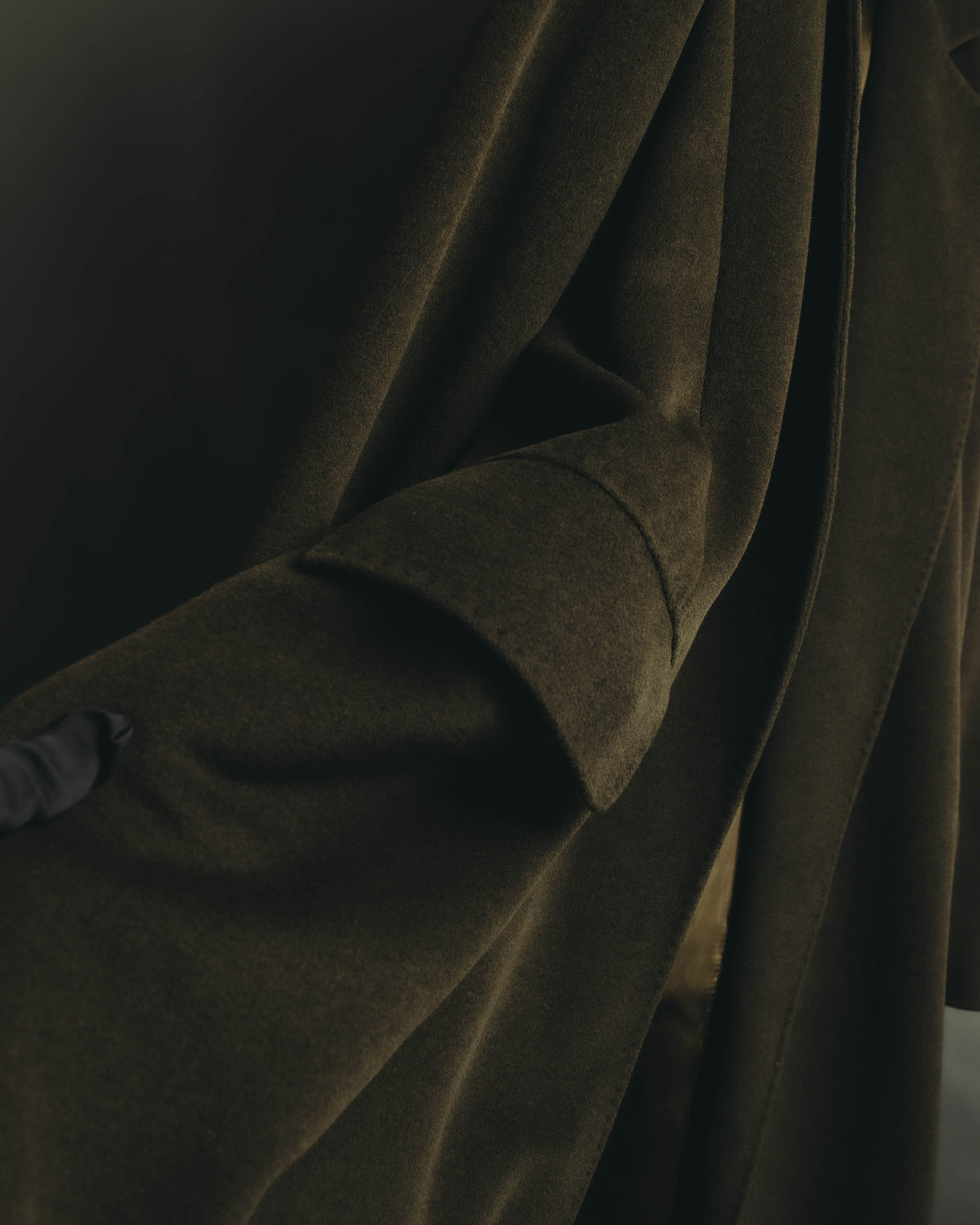 “Max Mara” 00’s Belted angora blend long coat