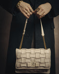 -SPECIAL- “Salvatore Ferragamo” 2020-2022 Woven vara chain shoulder bag