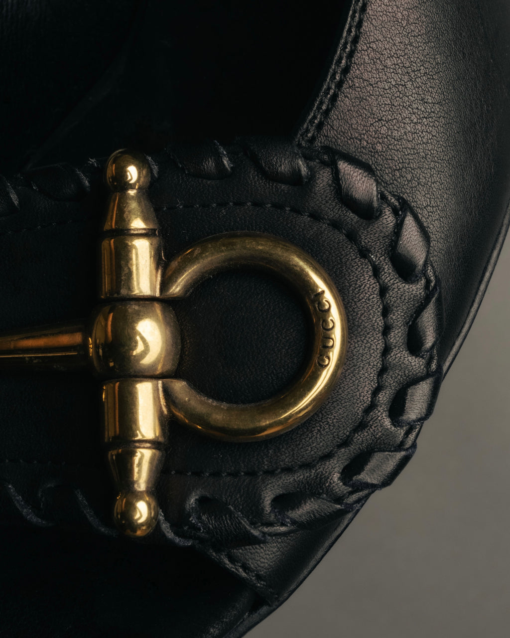 “GUCCI” 90’s-00’s Horsebit open toe pumps