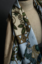 "HERMES" Carré 90 Joies d’Hiver Winter Pleasures silk scarf