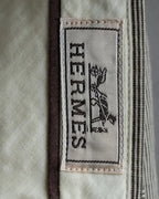 "HERMES" Cotton linen wide tapered slacks