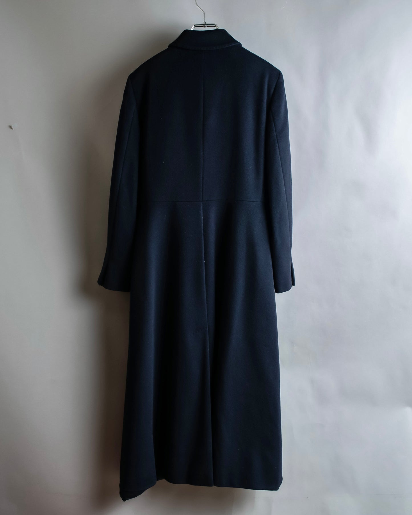 "Max Mara" Front pocket detail maxi length cashmere mix maxi length coat