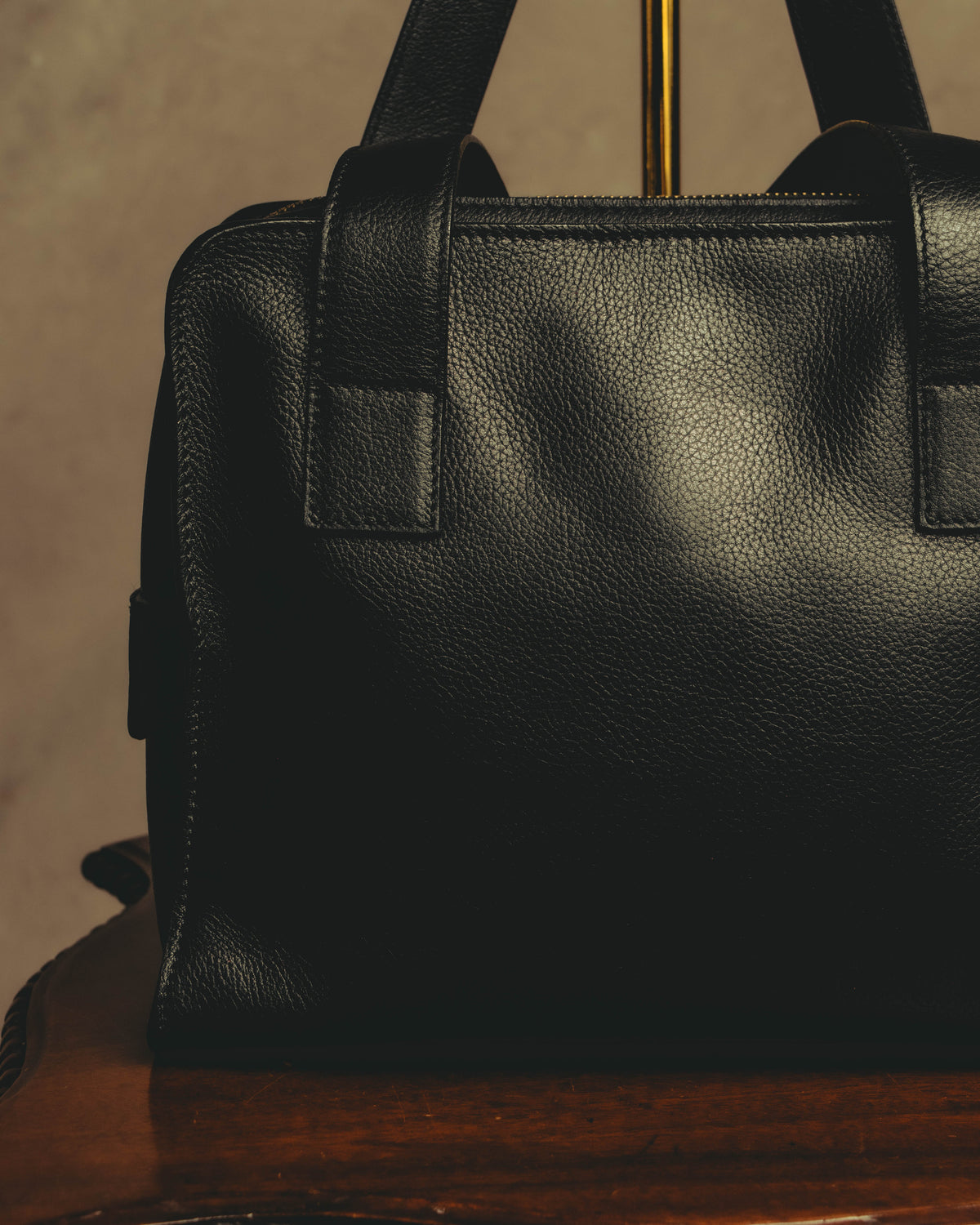 "CELINE" 80's-90's Classic leather top-handle bag
