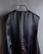 "GIORGIO ARMANI" Deep satin backed tailored wool vest