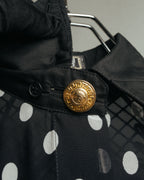 “GIANNI VERSACE” 80’s-90’s Couture polka dot lace shirt