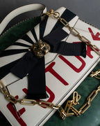 "GUCCI" 18SS Tiger head motif chain shoulder 2way bag