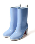 Christian Louboutin/ 70 High Heel PVC Rain Boots Sky Blue