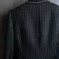 "GIANFRANCO FERRE" Striped＆dotted peak lapel tailored jacket