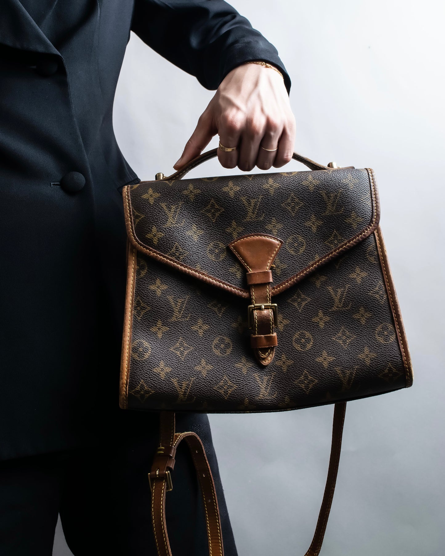 "LOUIS VUITTON" Monogram pattern belair 2way bag