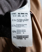 "STUDIO 0001 BY FERRE" Double breasted oversized wool blend chesterfield coat