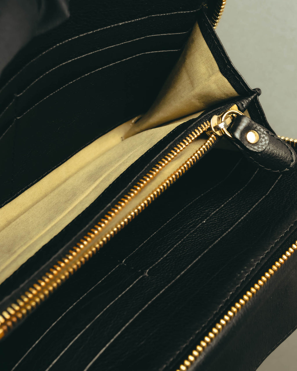 "Chloé" 2010's Black leather long wallet