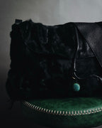"Ermanno Scervino" 08’s-15’s Fur turquoise charm bag