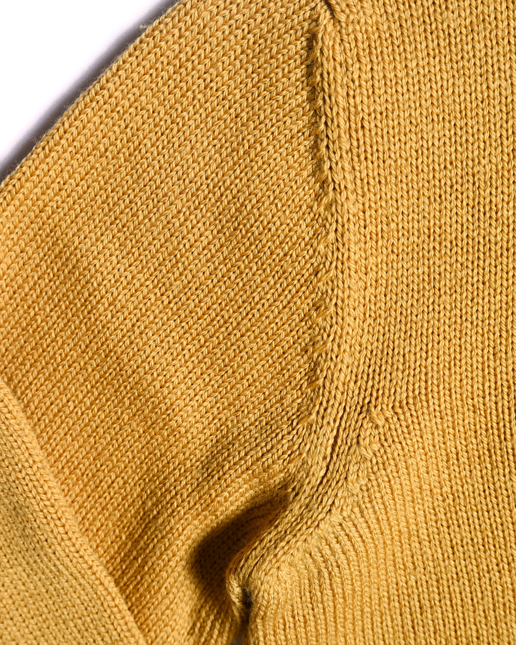PRADA/ Classic Chunky Knit Crew Neck Sweater Mustard Yellow