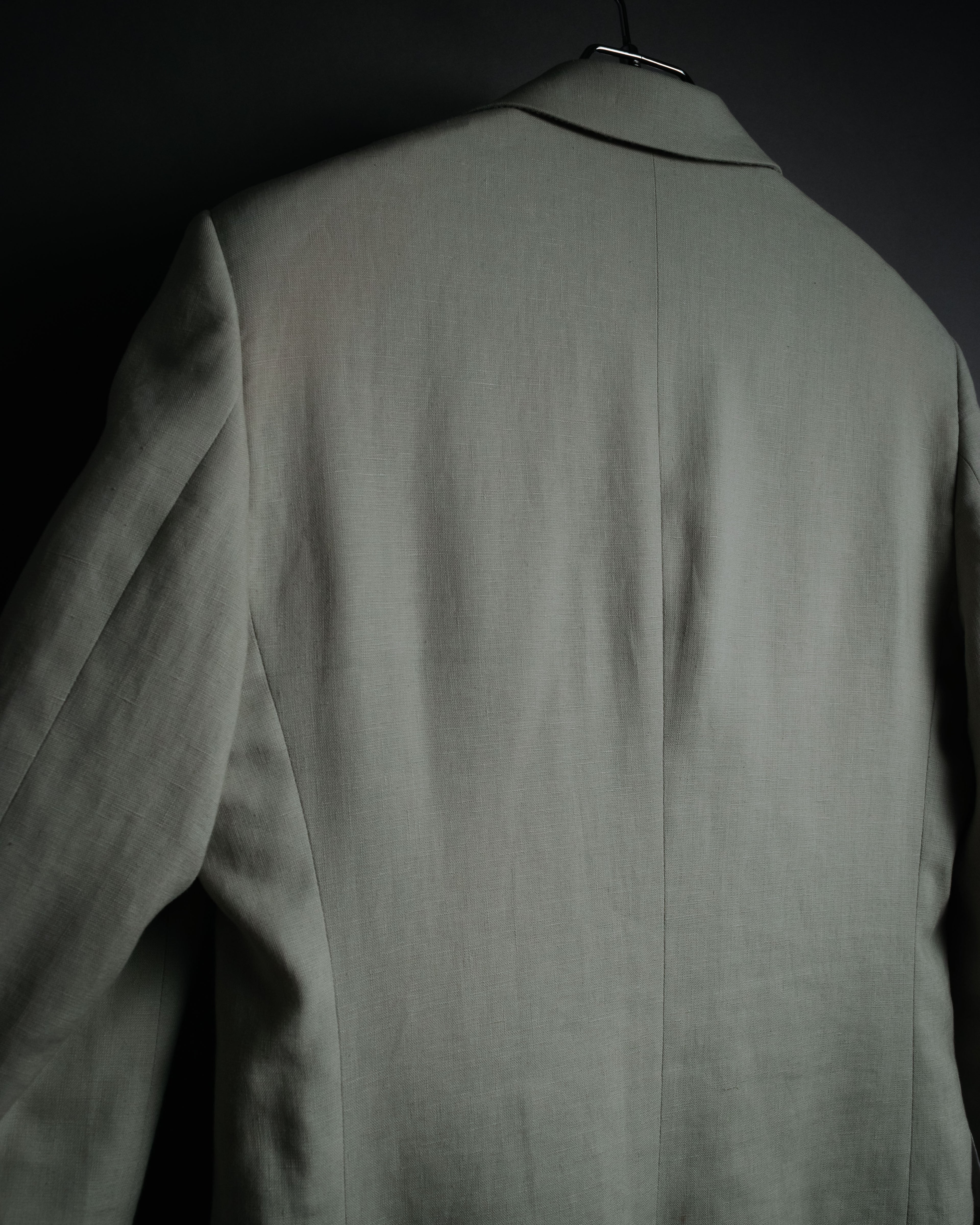 “PRADA” 10’s Linen tailored suit set