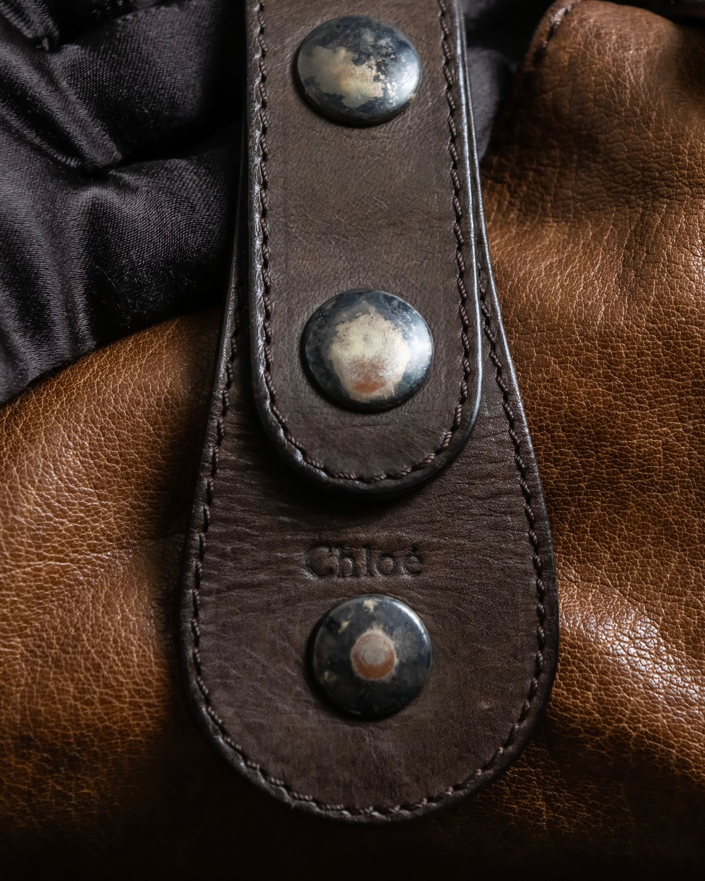 "Chloe" Out pocket design silverado hand bag