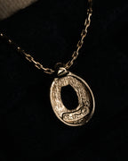 “Christian Dior” 80’s-90’s Lucky horseshoe pavé pendant necklace