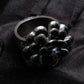 "2003's CHANEL" Camellia motif coco mark engraved ring