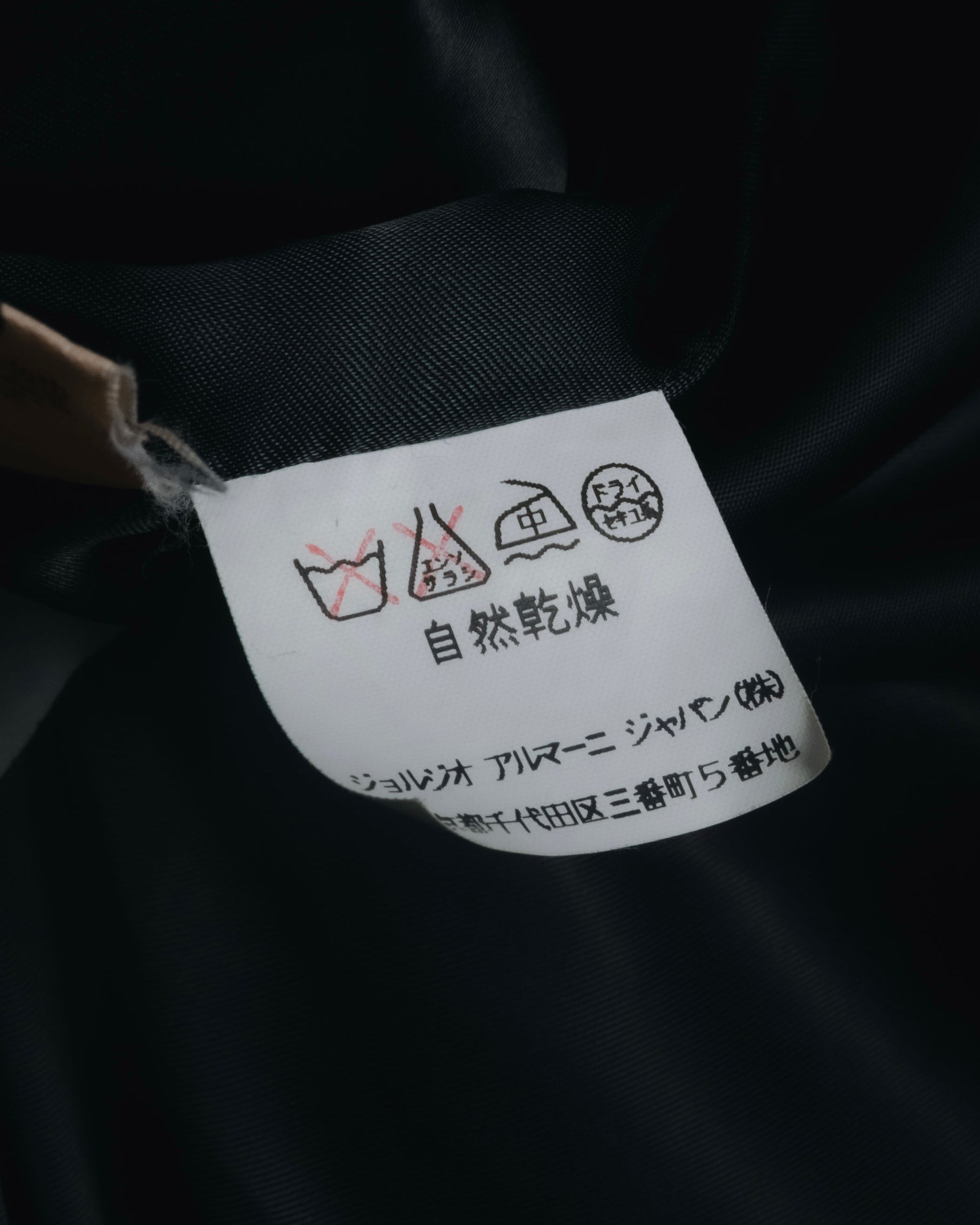 "GIORGIO ARMANI" 90’s Minimalist draped maxi long coat