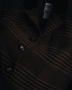 "CELINE" Late 80s–Early 90s velvet-collar woven jacket