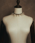 -SPECIAL- "CHANEL" 90's-00's Sculptural pearl fringe choker necklace