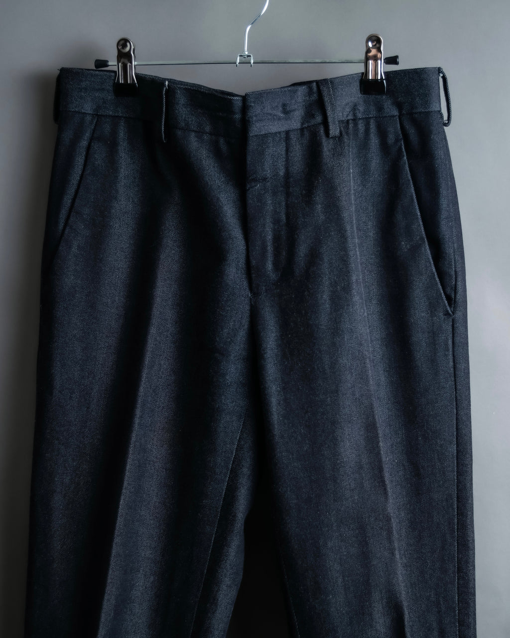 "PRADA" Wool cotton mix navy blue slacks