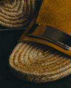 “Sergio Rossi” 2017-2023 suede sr1 espadrille slide sandals