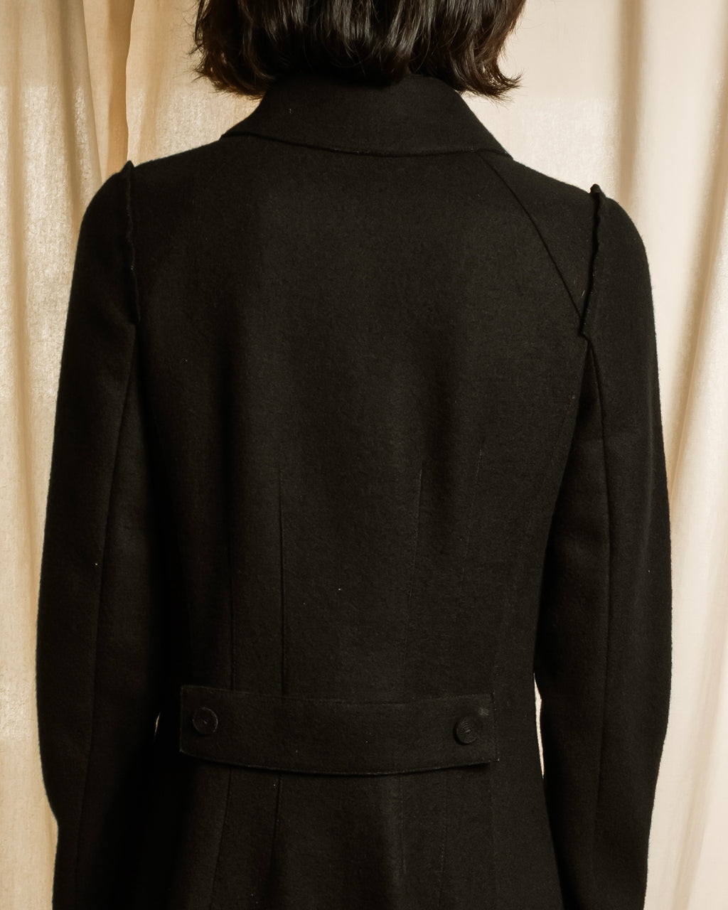 "Marc Jacobs" A soft flowing flared silhouette long coat