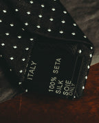 "Dolce & Gabbana" 10's-20's Slim polka dot silk necktie