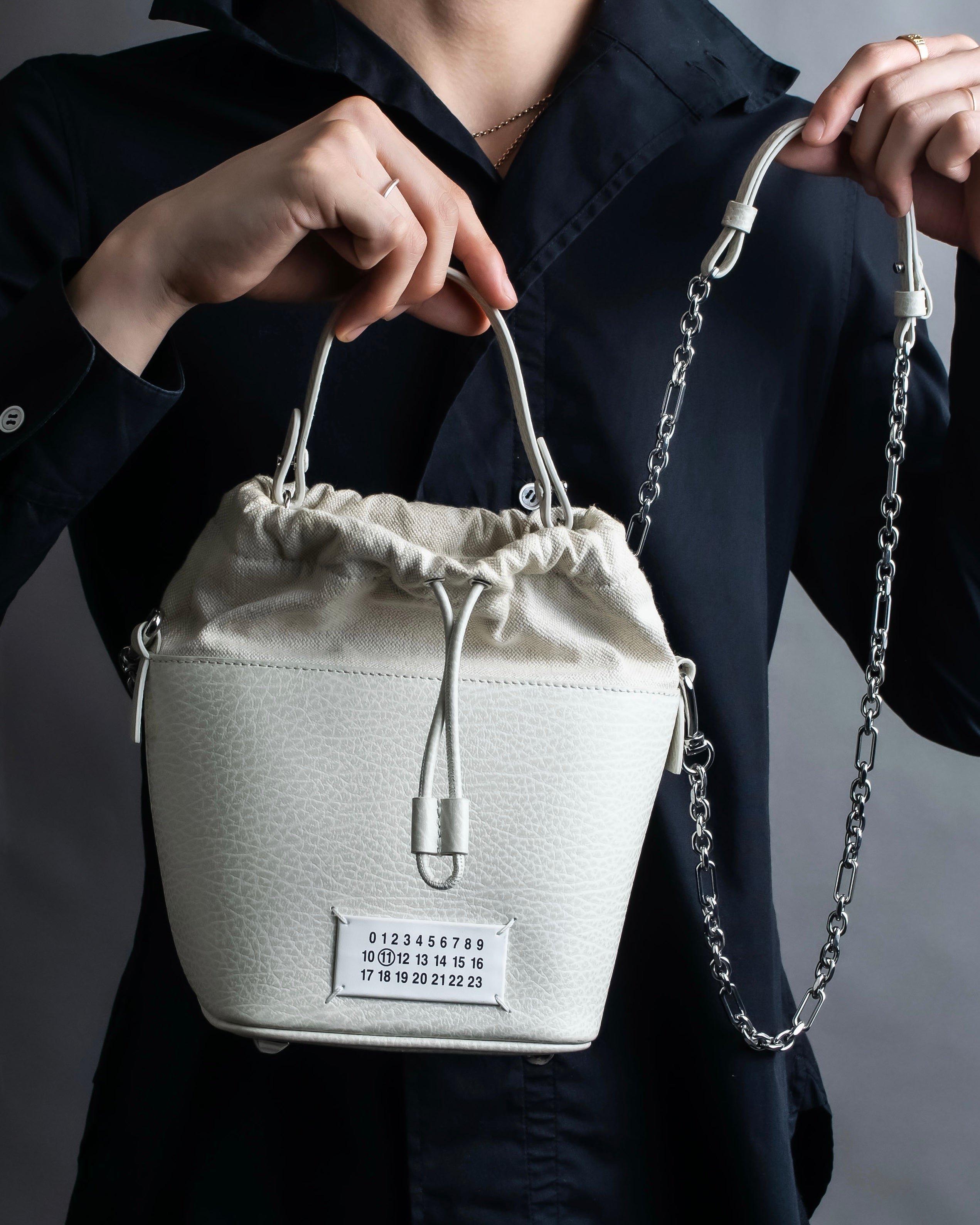 "MAISON MARGIELA" 5AC bucket type 2way bag