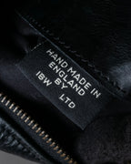 "Jas-M.B." Belt flap design leather shoulder bag