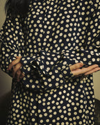 -SPECIAL- "Saint Laurent" 2019-2020 Polka dot silk long sleeve shirt