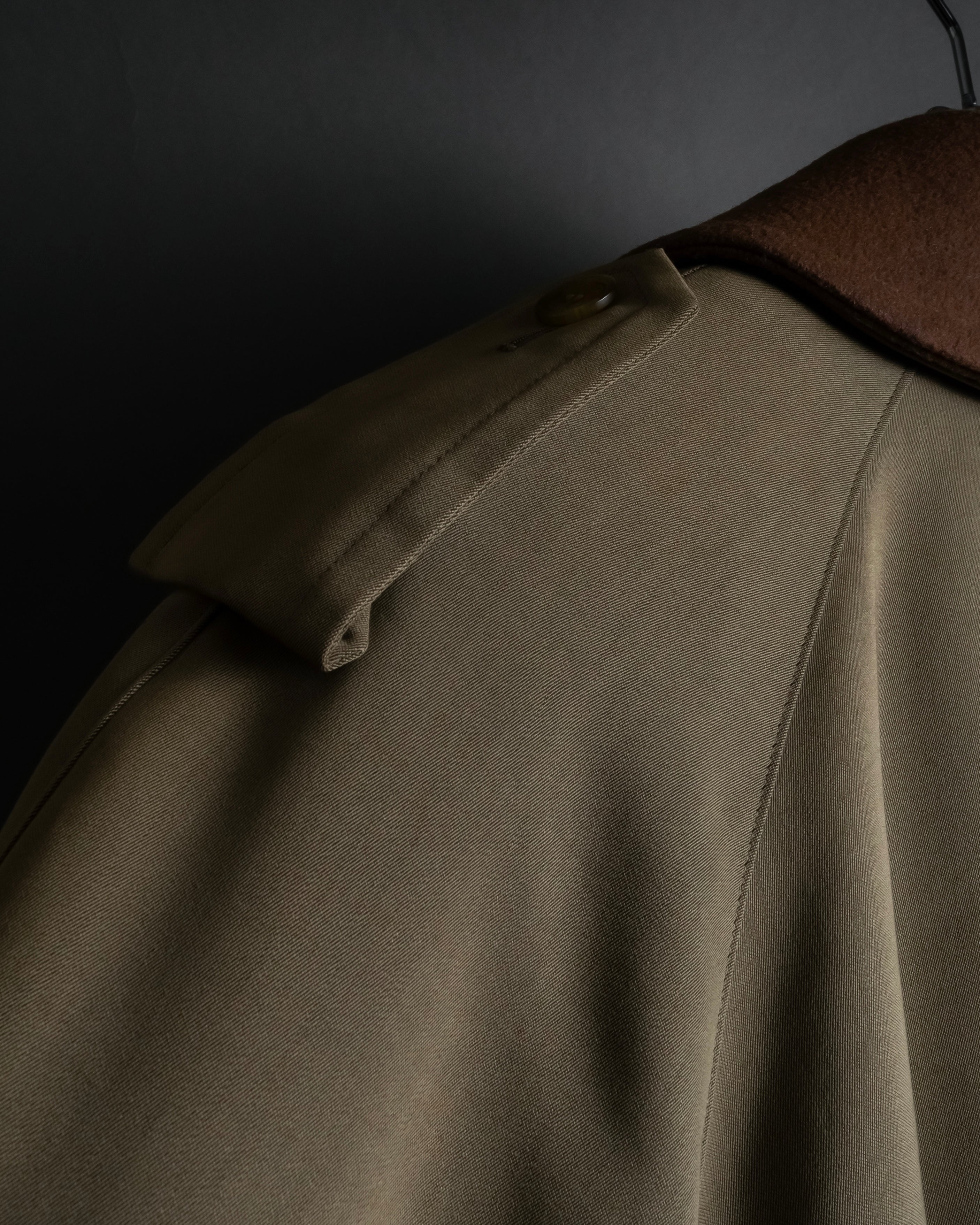 -SPECIAL- "Burberrys" 90's Collar switching two-tone trench coat