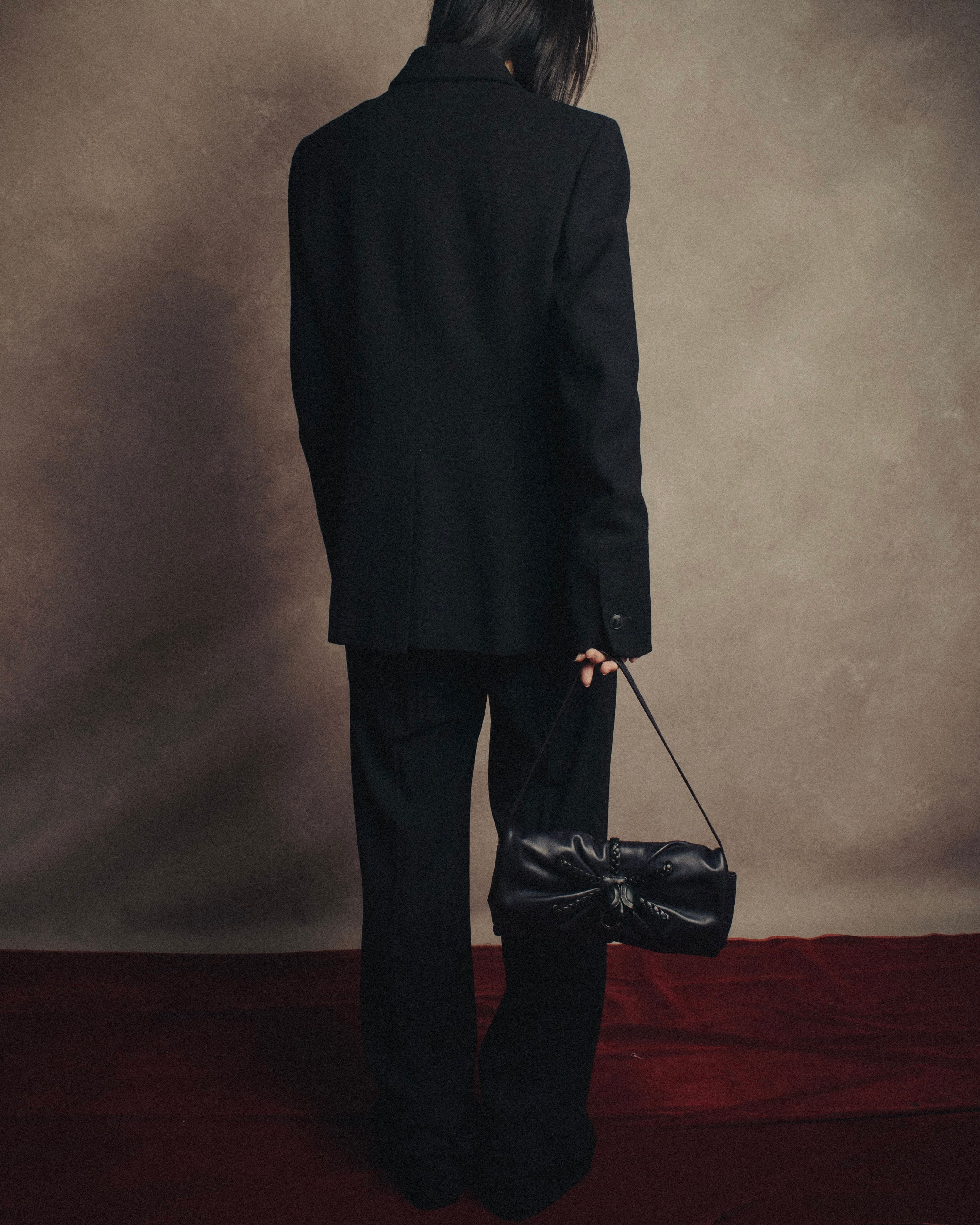 -SPECIAL- “HERMÈS” 90’s Shawl collar asimmetry jacket