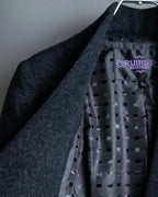 "RUIRUE BOUTIQUE" Shawl collar flare silhouette coat