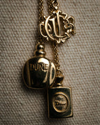 “Christian Dior” 90’s Dune charm long necklace