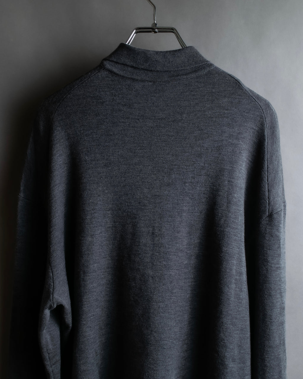 "JIL SANDER" Polo collar design wool knit pullover