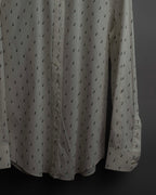 "CELINE" Musical note motif cotton shirt